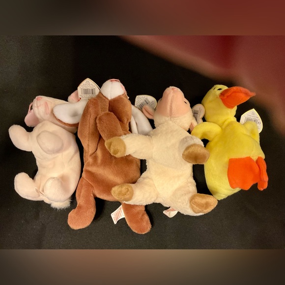 Ty Easter 🐣 collection beanies set of chick lamb bunny rabbits - Picture 2 of 4